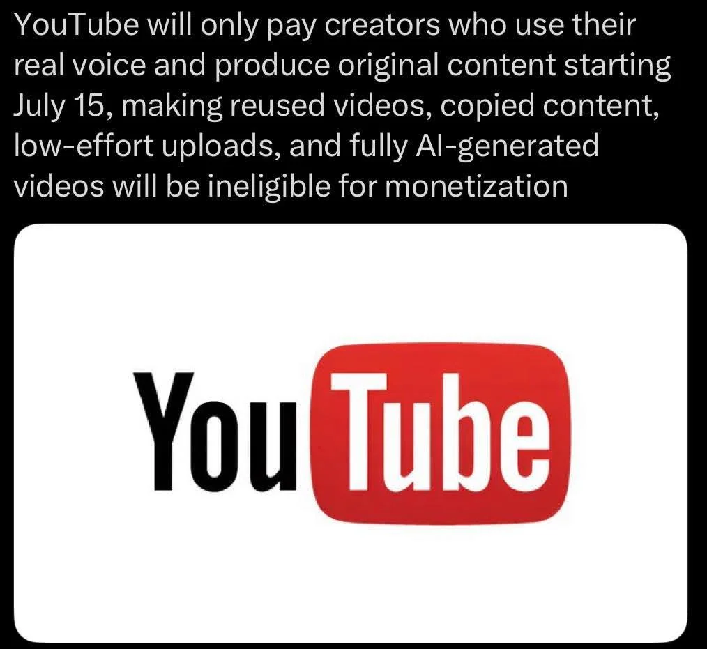 YouTube’s New Monetization update 